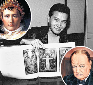 Наполеон, Илюмжинов (с рисунками НЛО), Черчилль были и остаются фаворитами гуманоидов