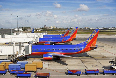 Аэропорт в Палм Бич, где произошёл инцидент