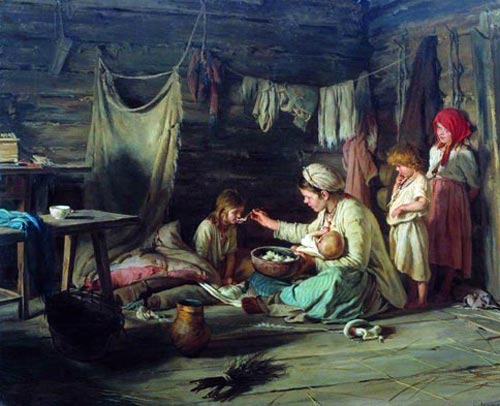 Кирилл Лемох, «Выздоравливающая», 1889 г.