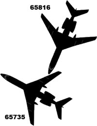 Схема столкновения двух Ту-134 в 1979 году под Днепродзержинском. Источник wikimedia.org. Автор Alex Alex Lep