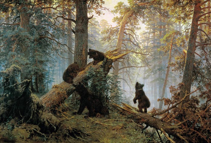 Иван Шишкин «Утро в сосновом бору». Источник wikimedia.org