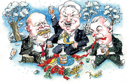 Подписав беловежское соглашение о распаде СССР, Станислав ШУШКЕВИЧ, Борис ЕЛЬЦИН и Леонид КРАВЧУК предали свой народ