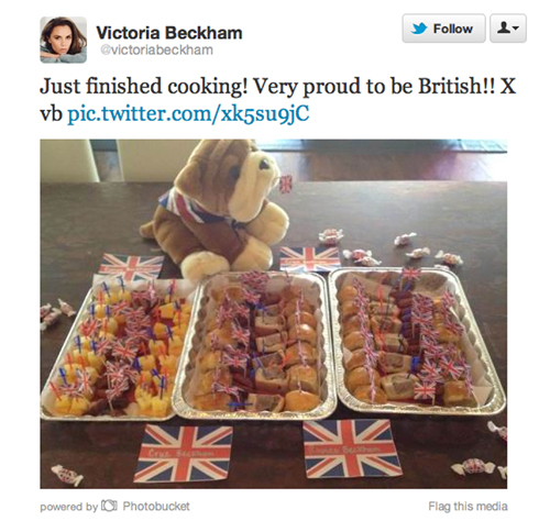 - Только что закончили готовить, - похвасталась Виктория БЕКХЭМ