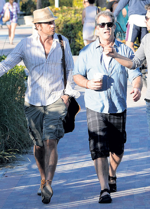 Джерард БАТЛЕР и Мел ГИБСОН переходили из одного злачного заведения в другое