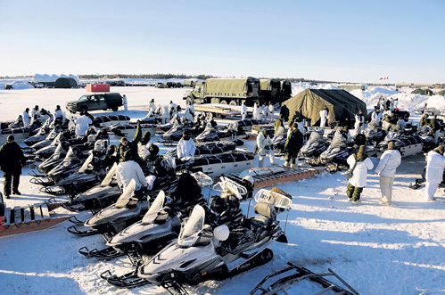 В прошлом феврале на канадской базе в Арктике альянс НАТО провёл пробу сил. Фото: strikehold.net