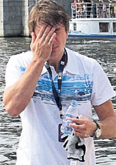 НАСТОЯЩИЙ МУЖИК: боль в руке страшно беспокоила Алексея, но от участия в гонке он не отказался